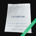 LDPE milk white plastic drawstring bags for laundry and belongings